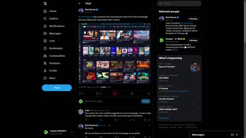 random scrolling