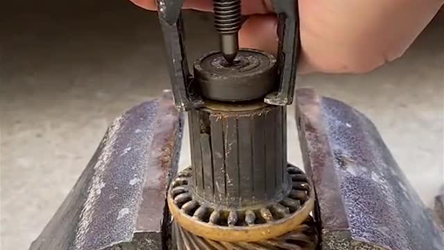 Disassemble the starter bearing