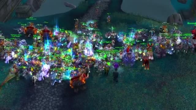 When 200+ people pull up to raid the horde cities