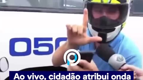 " O amor venceu" diz cidadão revoltado.