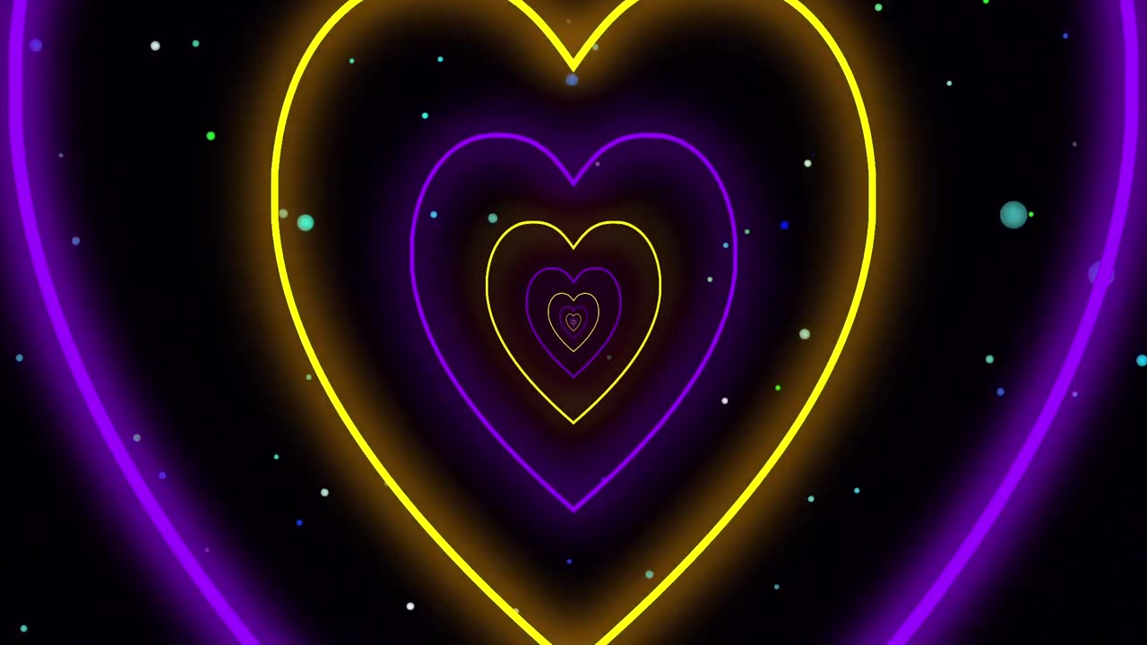 365. Heart Background ǁ Neon Heart ǁ Heart