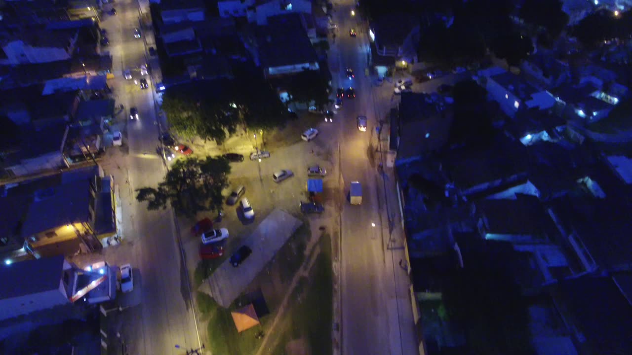 Imagens Aereas do Largo do Cristiano a Noite