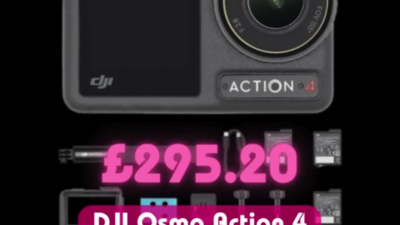 LAST FEW REMAINING DJI Osmo Action 4 Adventure Combo £369 now £295.20 w/code 👇🔥🔥