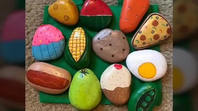 Very pretty & creative stone rock painting ideas for beginners