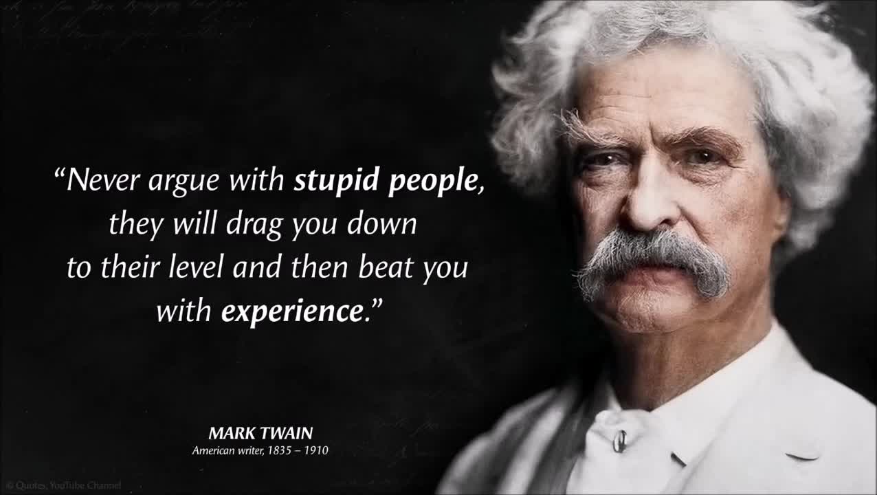 Never Argue With Stupid People