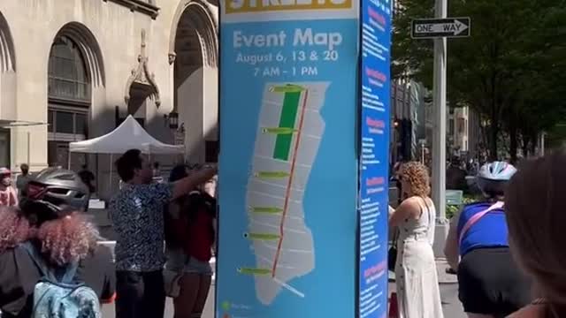 3 times during summer NYC closes the streets for bikes & pedestrians