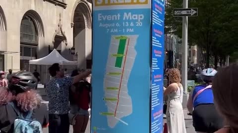 3 times during summer NYC closes the streets for bikes & pedestrians