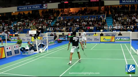 Taufik Hidayat vs Lin Dan ｜ Super Skill from Both Legends (footwork)