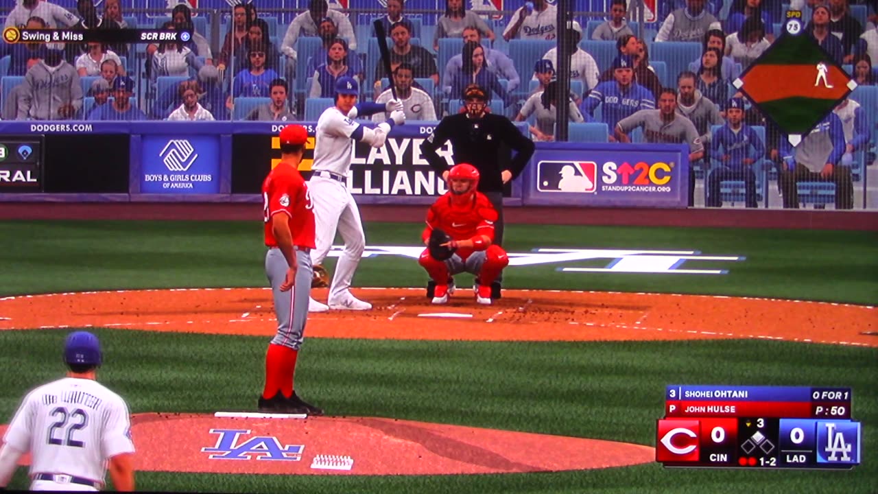 MLB The Show: Cincinnati Reds vs Los Angeles Dodgers (Ohtani HR)