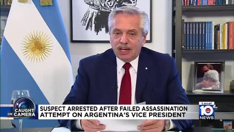 Man is in custody after failed assassination attempt on Argentina's vice president