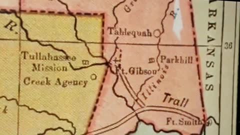 Fort Gibson in Oklahoma was the end of the "Trail of Tears" for the Indians