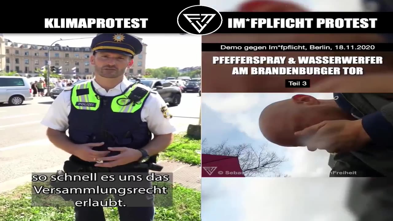 KLIMAPROTEST vs. IMPFPFLICHTPROTEST