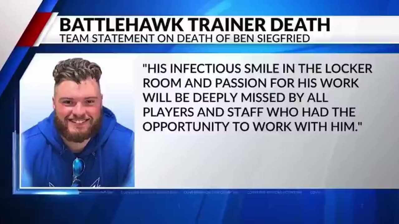 VACCINE RELATED - 22 YEAR OLD XFL TRAINER BEN SIEGFRIED FOUND SUDDENLY DEAD. WHAT COULD IT BE?