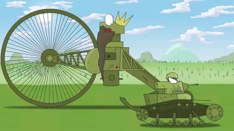 The death of the Soviet monster KV-6 - Cartoons about tanks