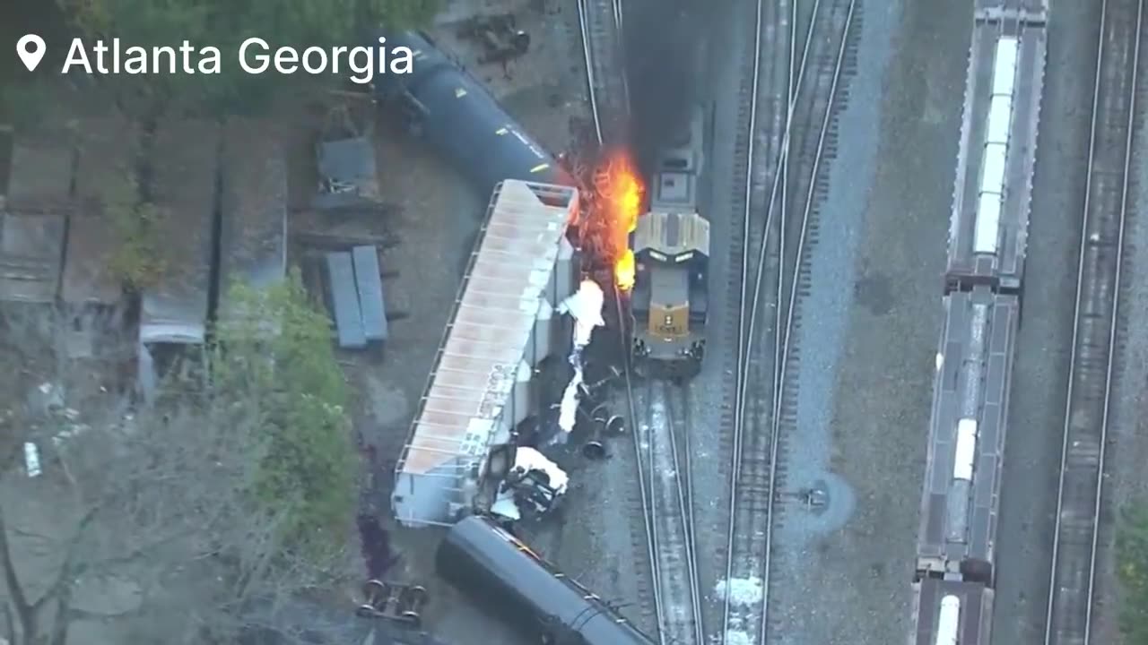 ANOTHER Train Derailed in Georgia Carrying Massive Amounts of Fuel