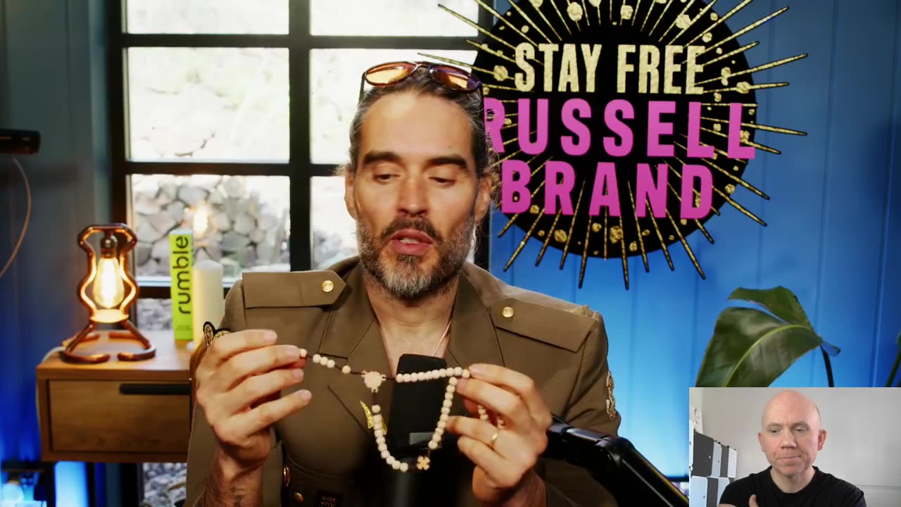 Russel Brand experiences a SPIRITUAL AWAKENING- praying the rosary- my reactions and comments