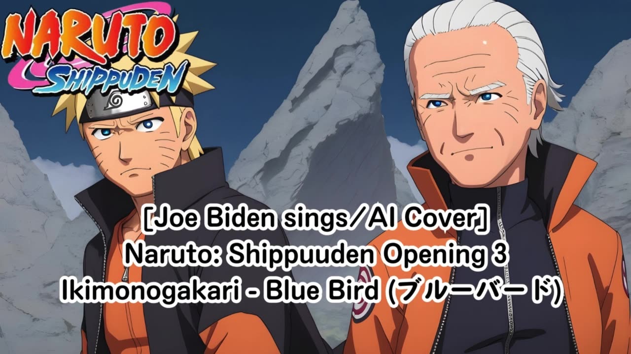 [Joe Biden sings/AI Cover] Naruto:Shippuden Opening 3 Ikimono-Gakari - Blue Bird