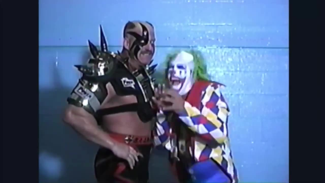 Road Warrior Hawk and Doink the Clown team up...