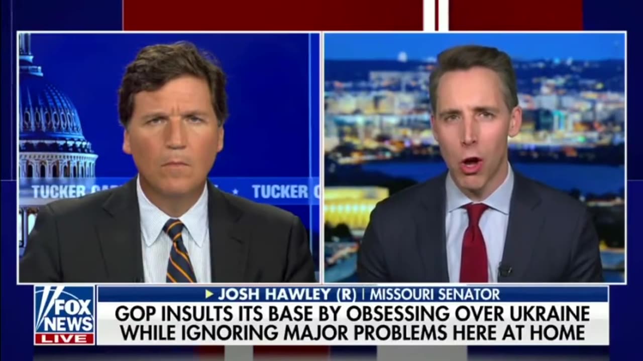 Senator Hawley Takes A Stand, Calls On Congressional Republicans To Reassess Ukraine