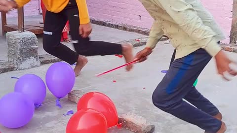 Balloon Popping Challenge Race