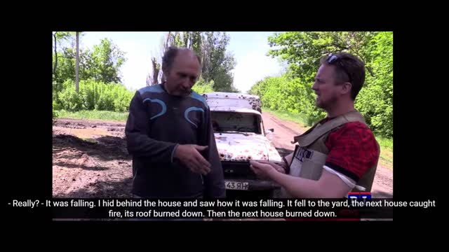 Phosphorus Bomb Detonated Over Sladkoye By Ukrainian Military