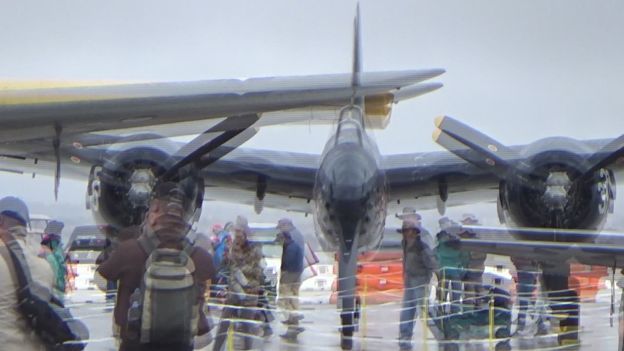 airshow in the rain