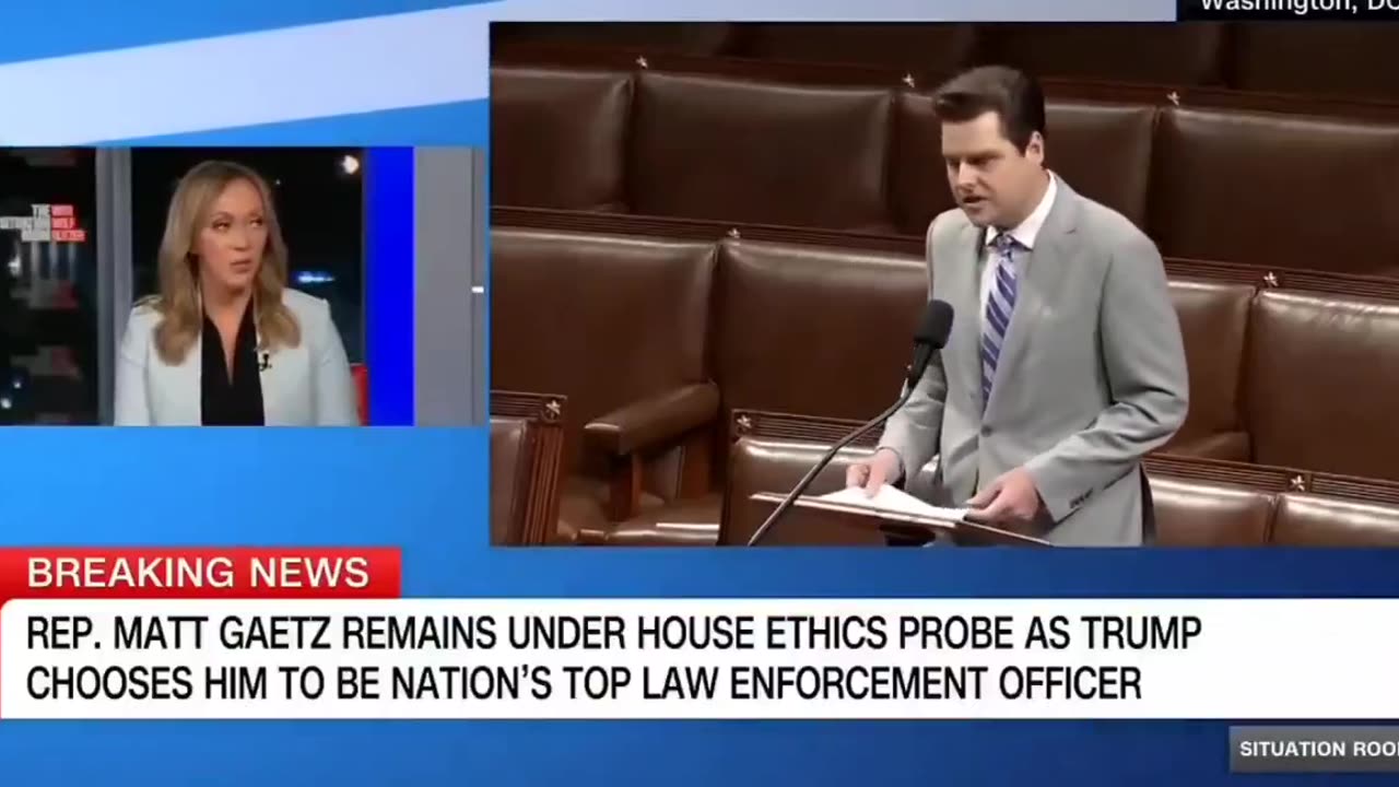 CNN says reporters were seen crying when the Matt Gaetz nomination was announced