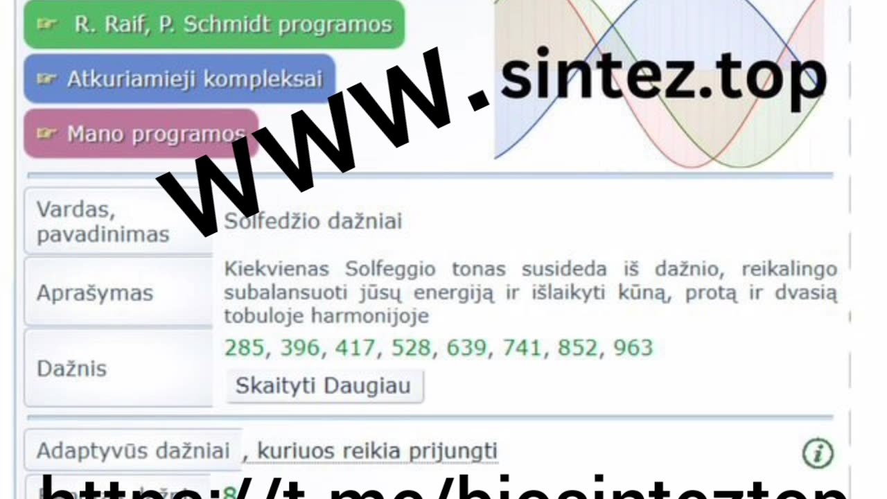 Prietaisas su kuriuo galima prisijungti prie biologinio dažnio sintezatoriaus