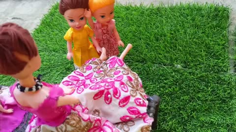 Barbie doll all day routine in village_Barbie village life in hindi