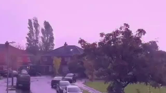 Thunder and lightning in Ireland last night