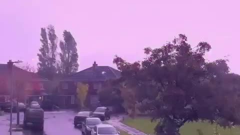 Thunder and lightning in Ireland last night