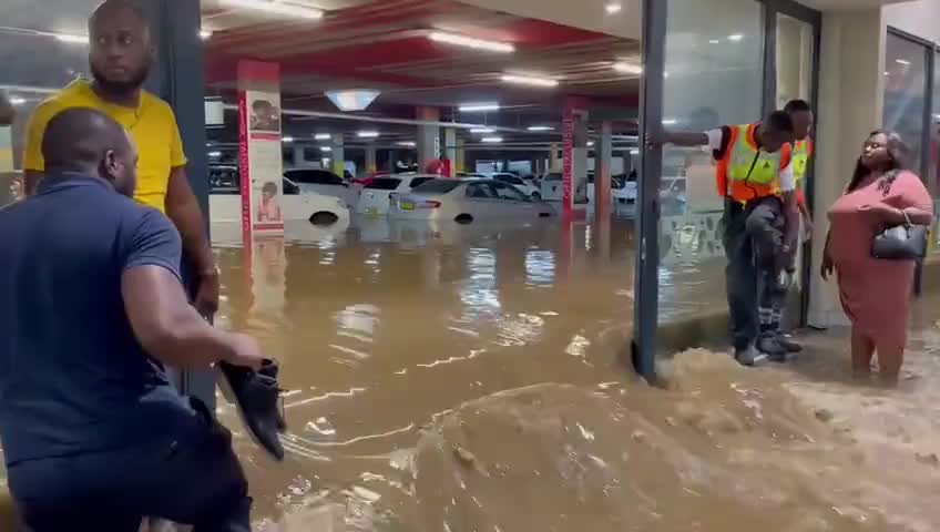 jage captures extreme flooding inside mall in capital ofser