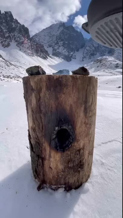 Winter has come, so cooking outdoors is abit different ❄️.