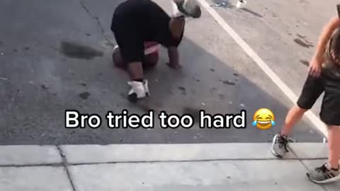 Bro tried too hard