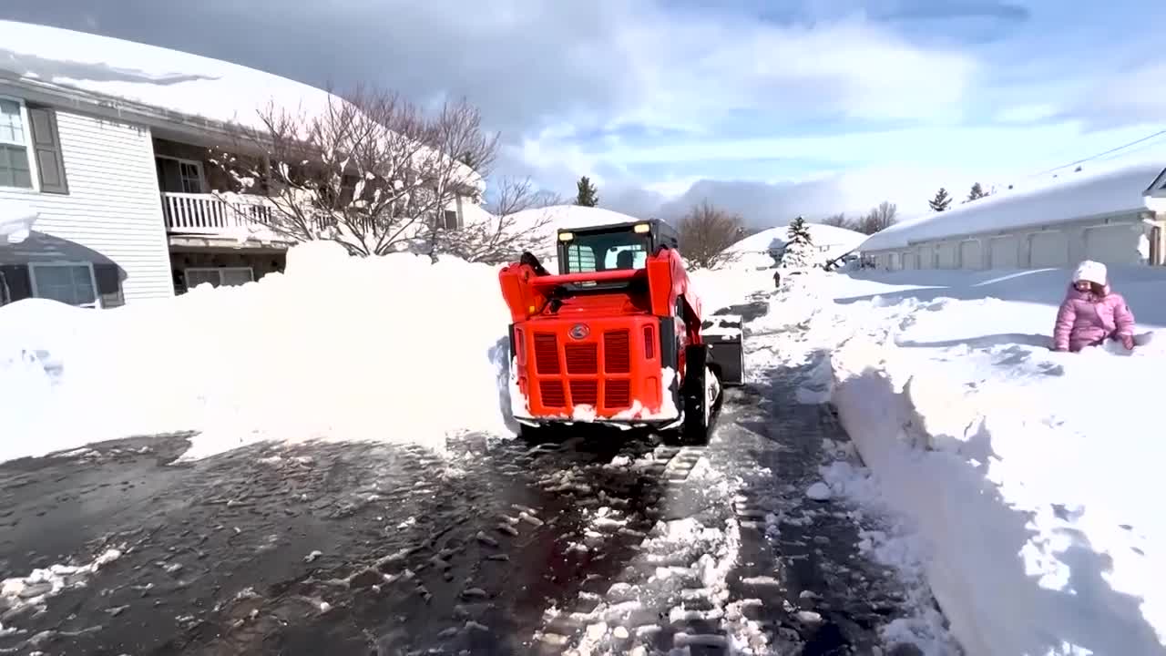 New York state residents dig out after heavy snowstorm