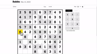 Sudoku 2023-05-14 easy