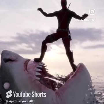 Animation Deadpool vs Shark