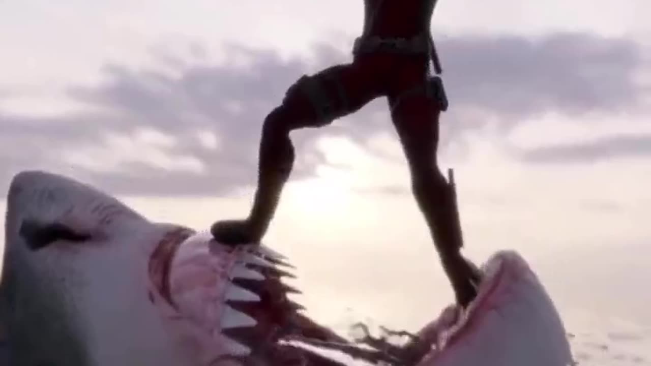 Animation Deadpool vs Shark