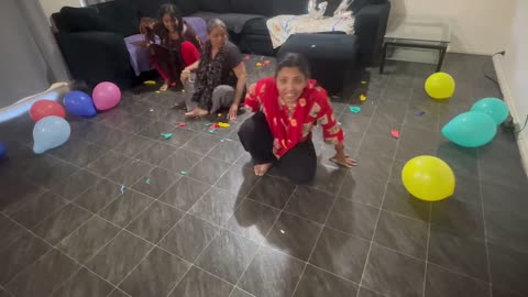 balloons popping