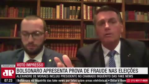 BOLSONARO APRESENTA PROVA DE FRAUDE NAS URNAS ELETRÔNICAS.