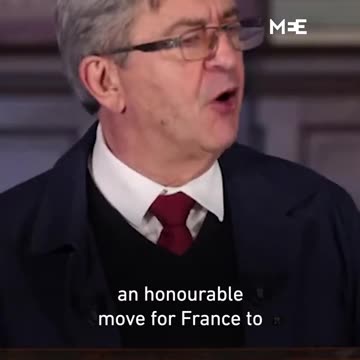 FRENCH OPPOSITION LEADER ON ISRAEK" WE MUST STOP FUNDING A STATE THAT REFUSE TO LISTEN TO US"