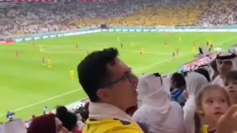 This Ecuador fan had something to say about that offside decision