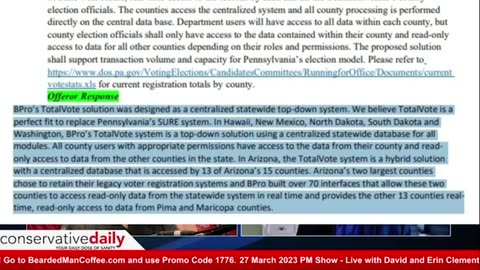 Conservative Daily: BPro and TotalVote's Points of Vulnerability and Access with David and Erin Clements and Joe Hoft