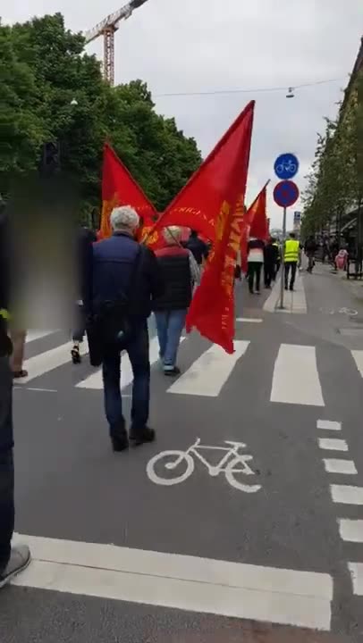 anti-nato demo. stockholm