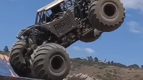 Monster truck stunt