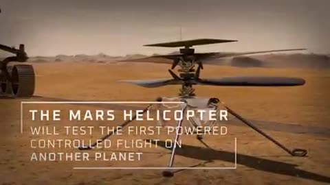 Mars Helicopter prepares for take off (mission trailler)