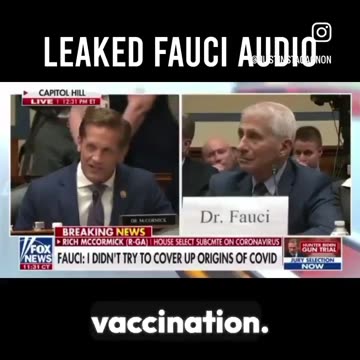 Fauci caught on tape