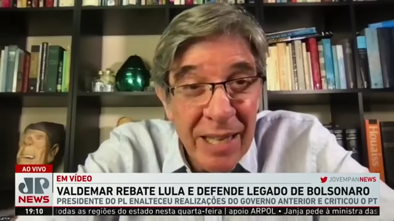 Em vídeo, Valdemar rebate Lula e defende legado de Bolsonaro