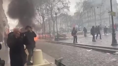 Visit Paris and see this happening daily: destruction of property