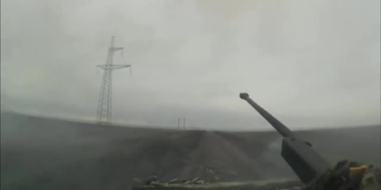 BMP-2 of the Ukrainian 72nd Mechanized Brigade firing